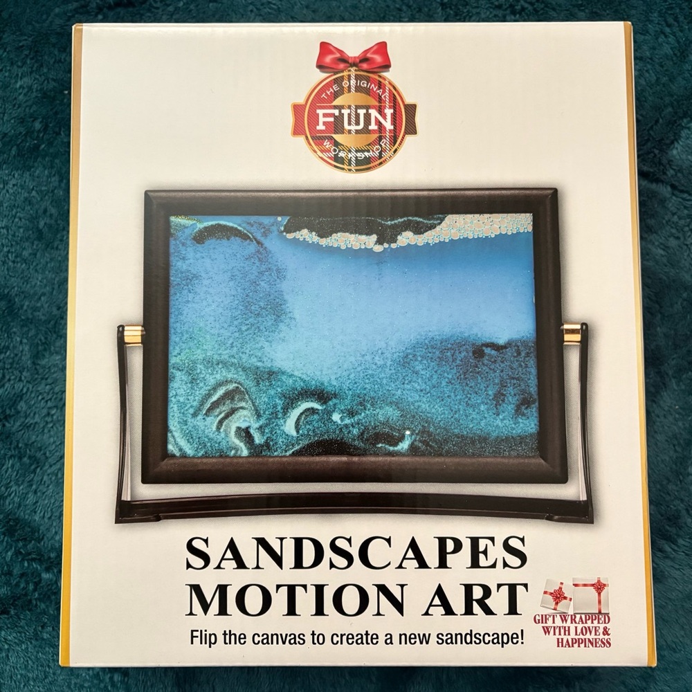 Sandscapes Motion Art - Blue and Black